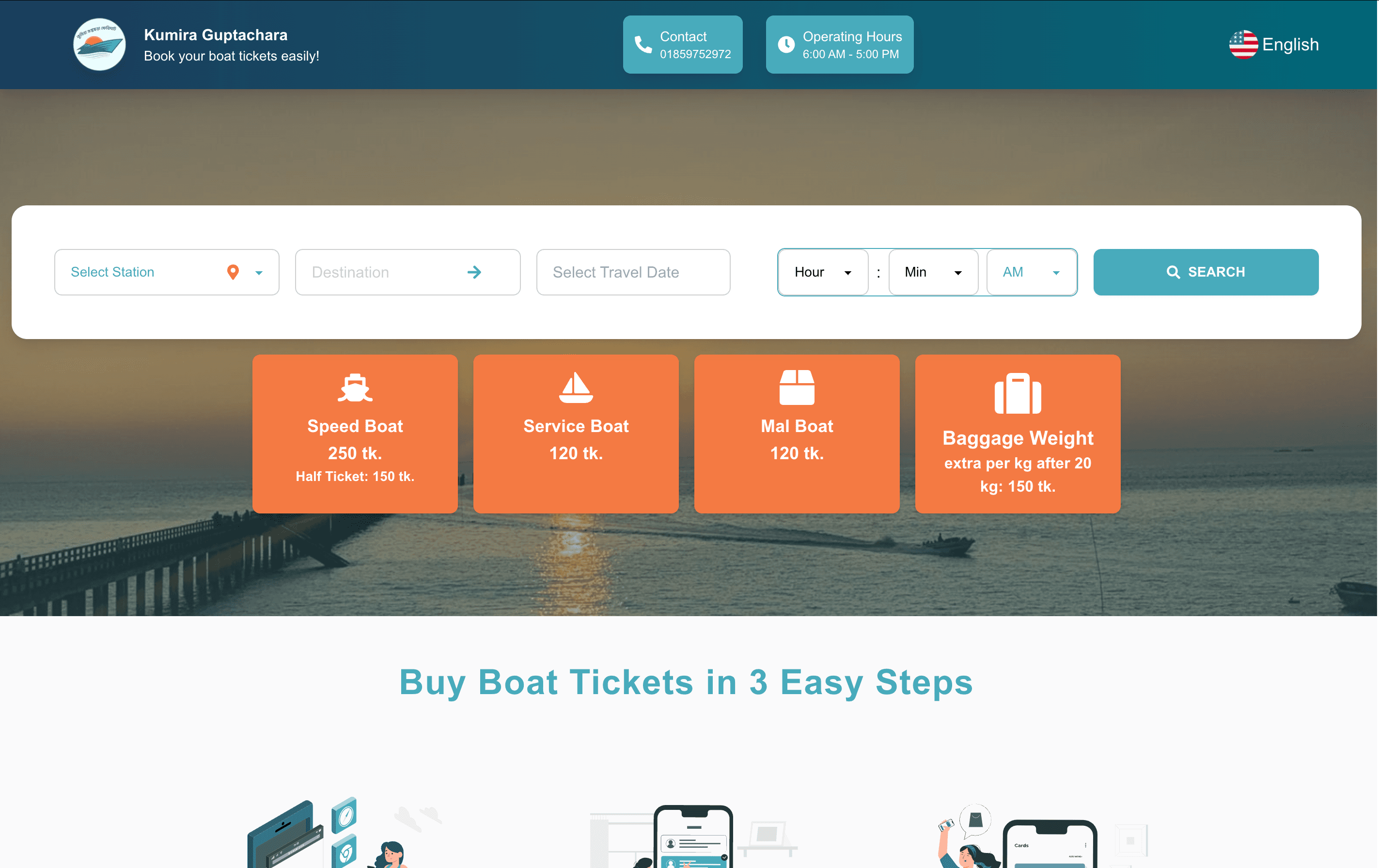 Kumira - Boat Ticketing Platform