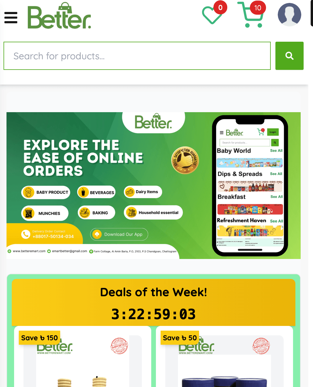 Better-e-mart E-commerce Platform